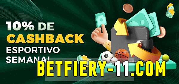 10% de bônus de cashback na betfiery 